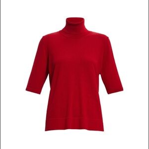Marina Rinaldi Vibrant Red Turtleneck Sweater / NWT - Size M